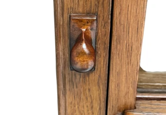 Art Deco Bookcase or Display Cabinet with Glass Sliding Doors, 1930s